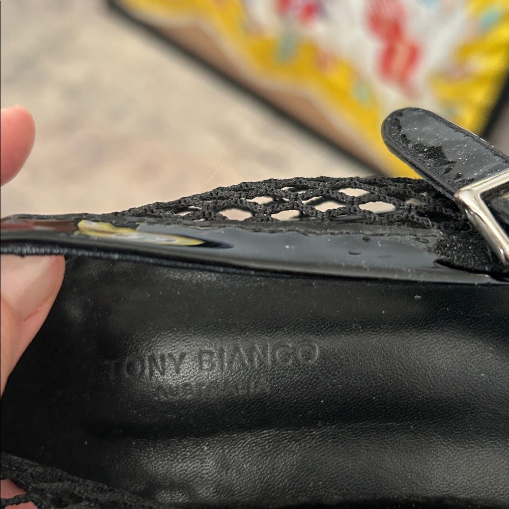 Tony Bianco Mia Black Mesh Flats - Picture 3 of 4